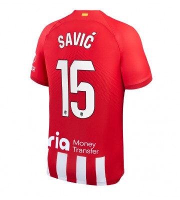 Atletico Madrid Stefan Savic #15 Replika Hjemmebanetrøje 2023-24 Kortærmet
